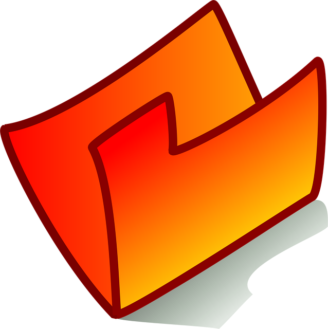 Mappe, Orange, Thema, Leer