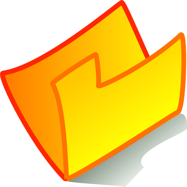 Free folder filing office illustration