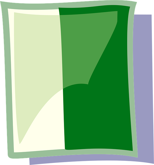 Free document green page vector