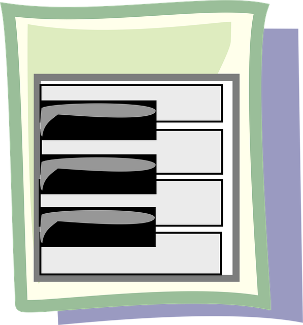 Free piano key musical instrument vector