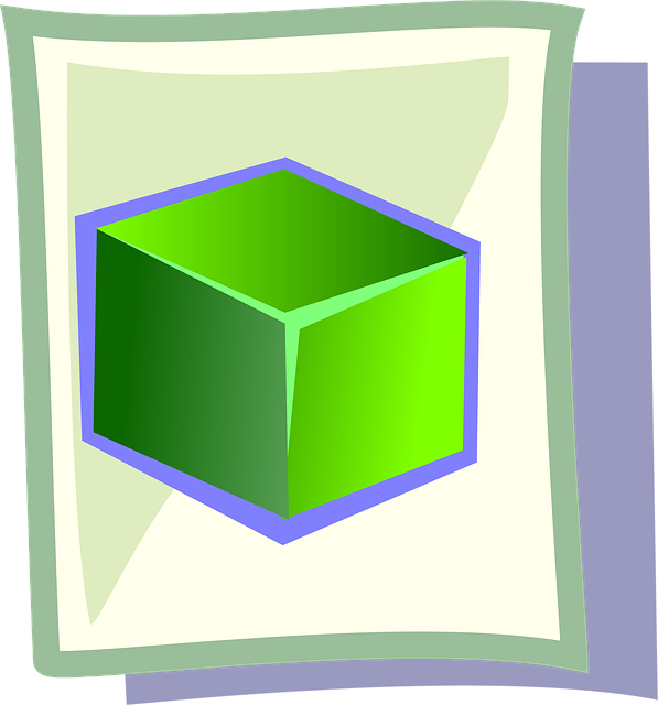 Free box cube green vector