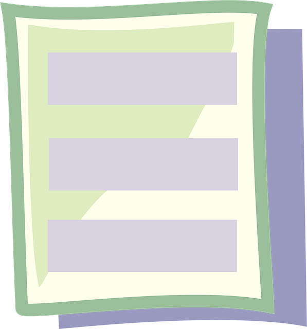 Free box document text vector