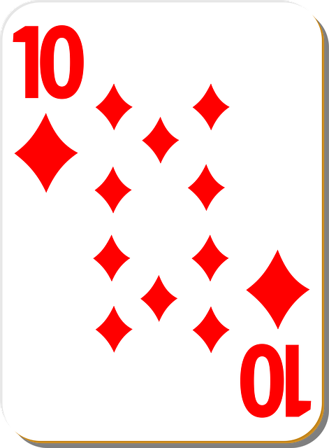 Spillekort, Ti, Diamanter, Spil, Poker
