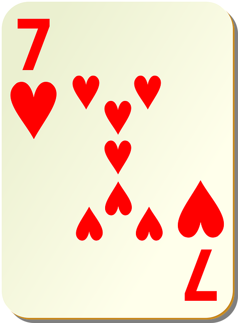 Free hearts seven 7 illustration