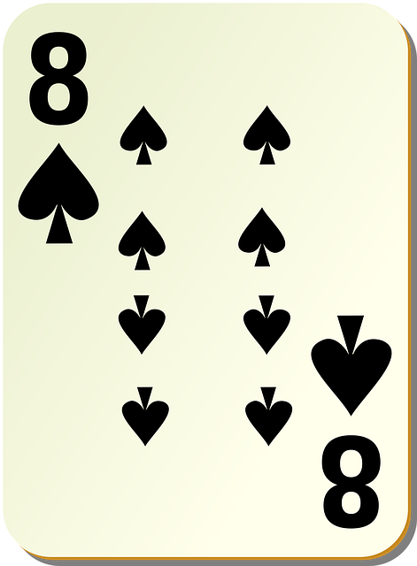 Free eight spades 8 vector