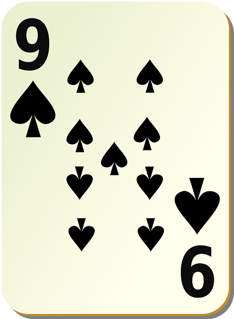 Free spades nine 9 vector