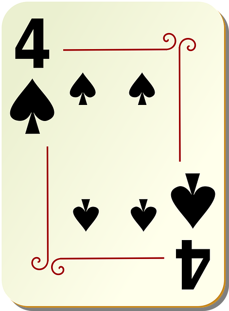 Download free HD stock image of Spades Four Free spades four 4 vector