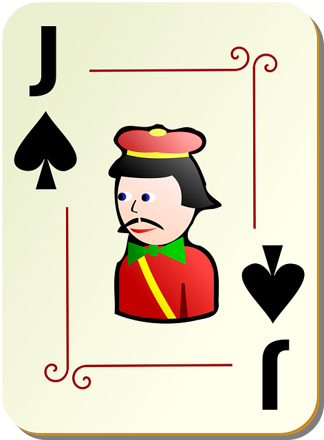 Free spades jack poker vector