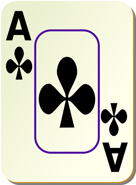 Free ace clubs poker illustration