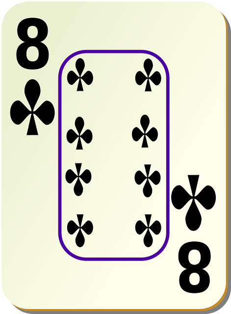 Free eight 8 clubs vector