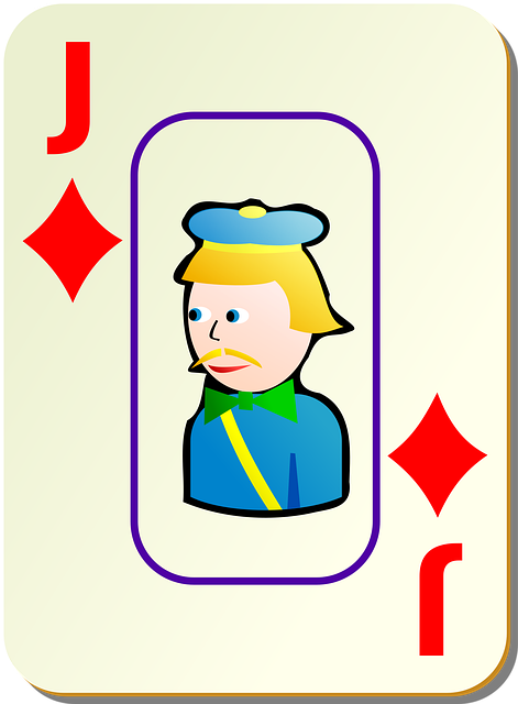 Free diamonds jack card illustration