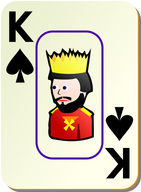 Free king spades card illustration