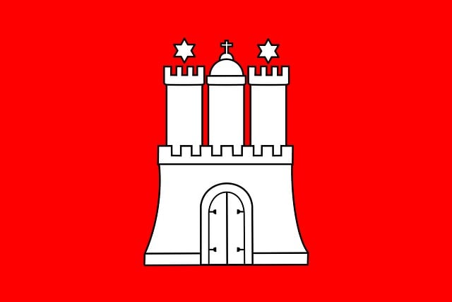 Free hamburg flag germany vector