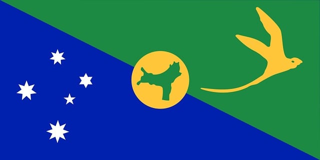 Free christmas island flag territory vector