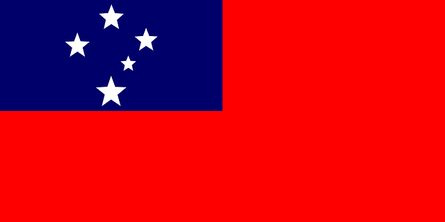 Free flag samoa oceania vector