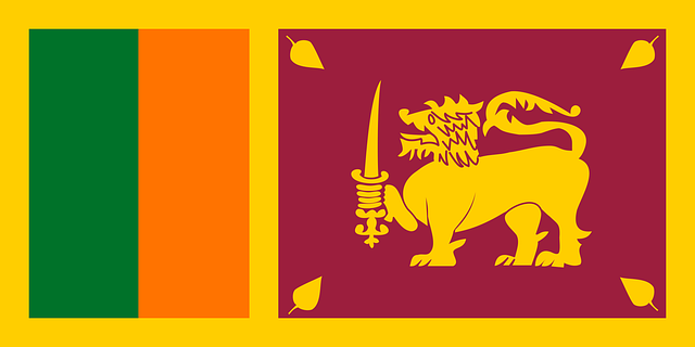 Free sri lanka flag country vector