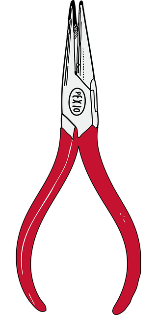 Free pliers tool nose vector