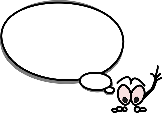 Free speech balloon talking illustration