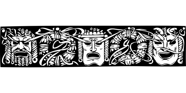 Free faces people mask vector
