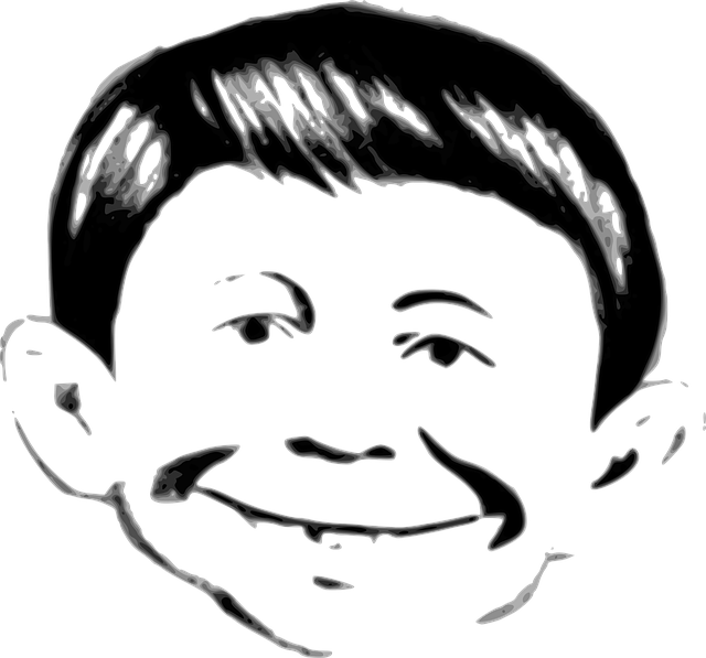 Free alfred neuman mad magazine face vector