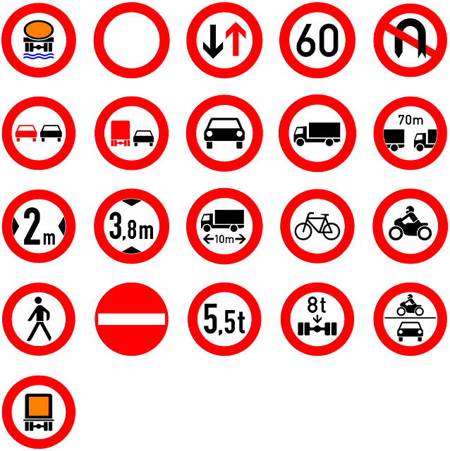 Free roadsigns transportation warning vector