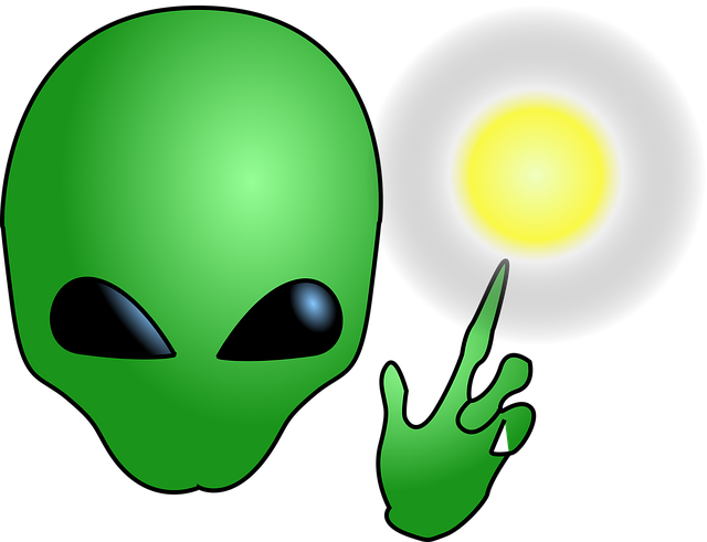 Free alien head face vector