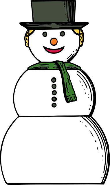 Free snowman winter holiday illustration