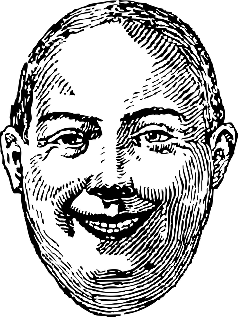 Free man face chubby vector