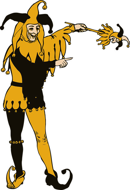 Free joker jester comedian vector