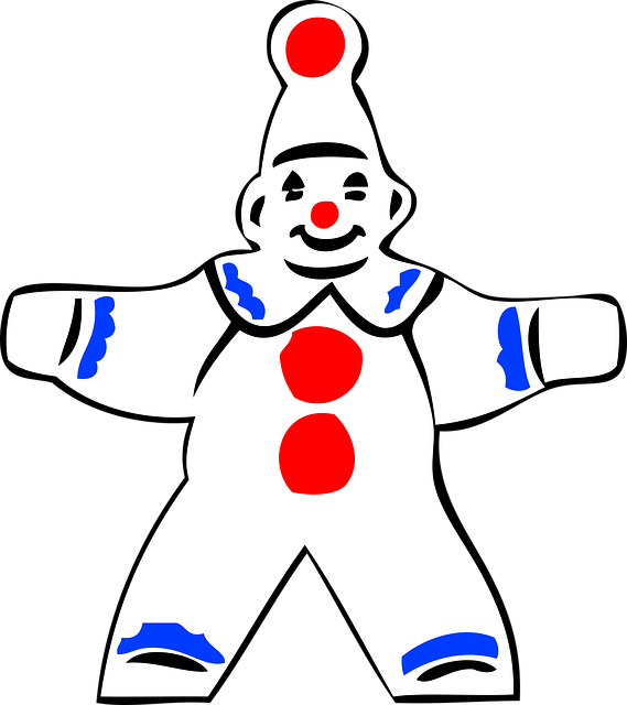 Free clown party celebration vector
