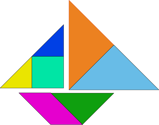 Free shapes blocks puzzles vector