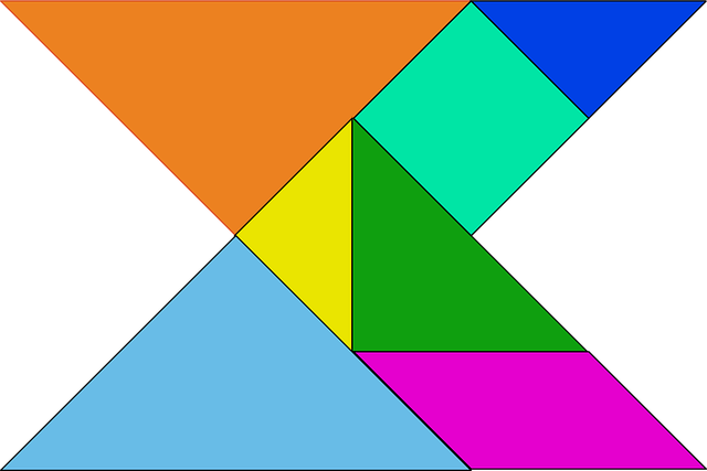 Free shapes blocks puzzles vector