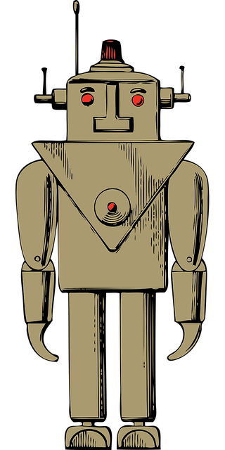 Free robot electronic machine vector