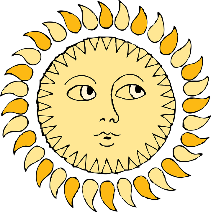Sun Face Eyes - Free vector graphic on Pixabay