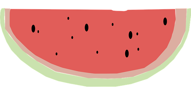 Free watermelon quarter fruit illustration