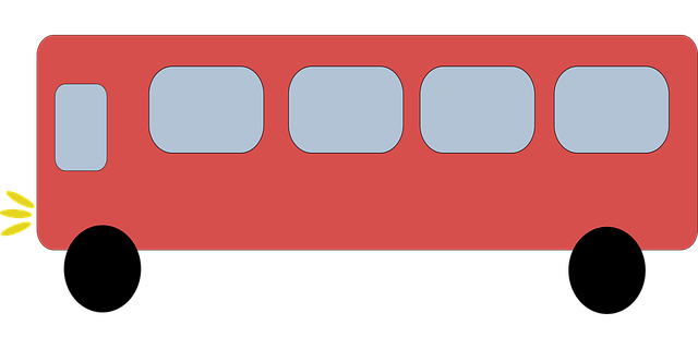 Free bus vehicle travel illustration