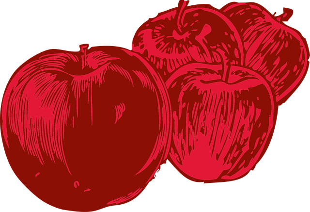 Free apples red fruit vector