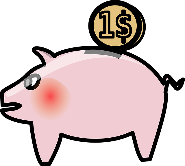 Free piggy bank save money vector