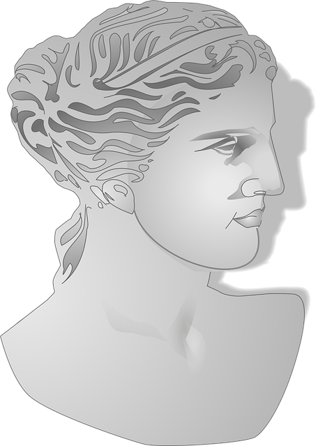 Free aphrodite bust greek vector