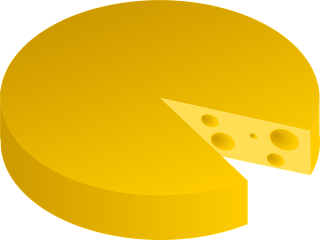 Free cheese slice dairy vector