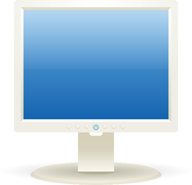 Free monitor screen panel vector