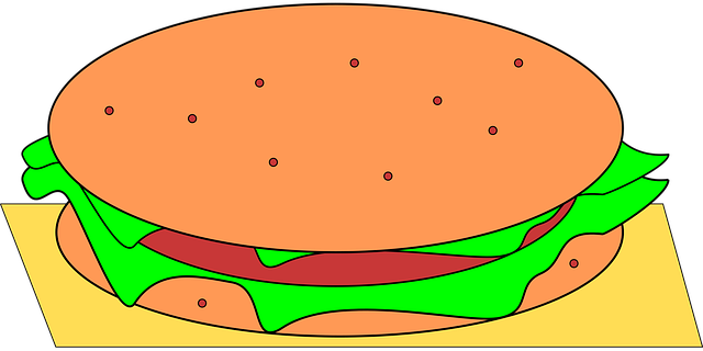 Free hamburger junk food fastfood vector