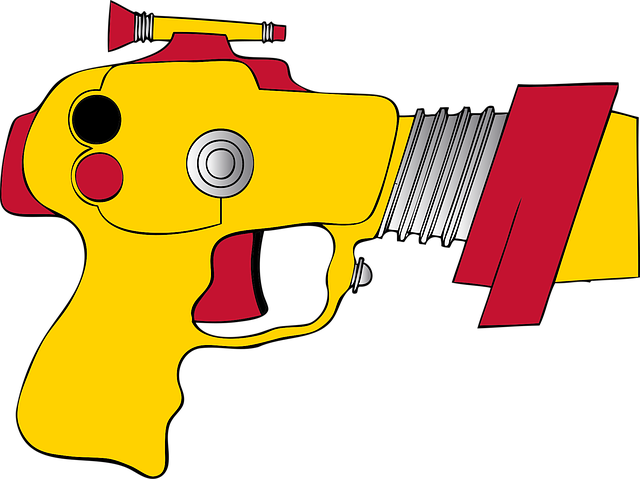 Free toy gun ray gun science fiction gun vector