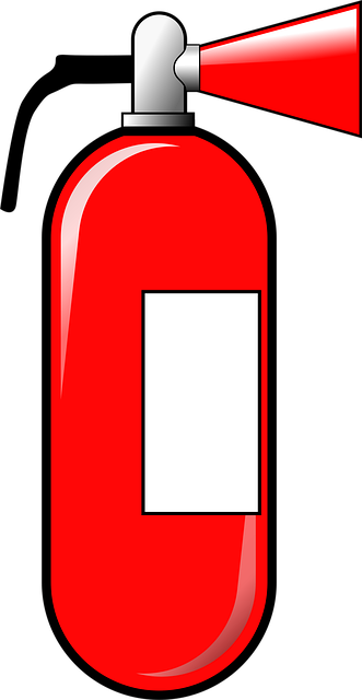 Feuerlöscher, Rot, Karikatur, Sicherheit