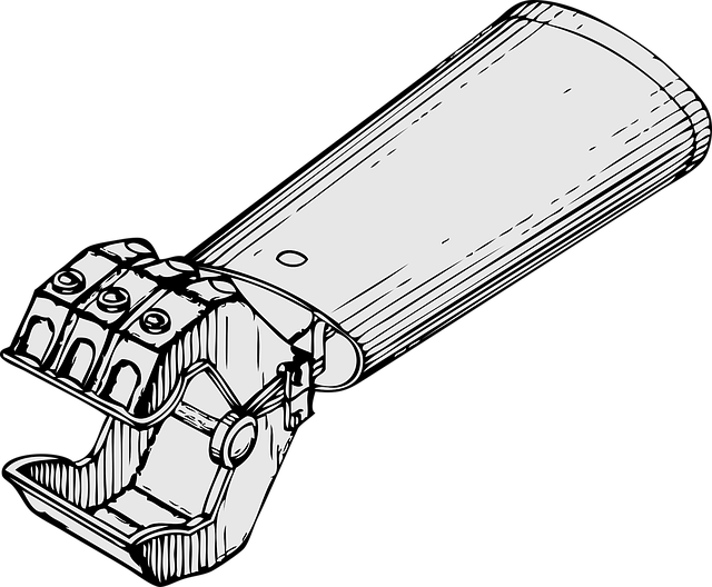 Free mechanical hand robot vector