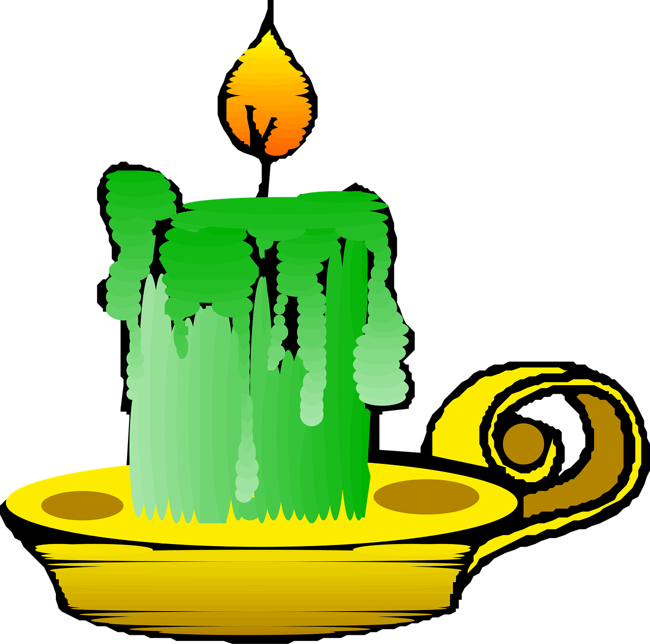 Free candle flame fire vector