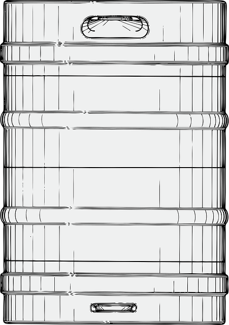 Free barrel storage container vector