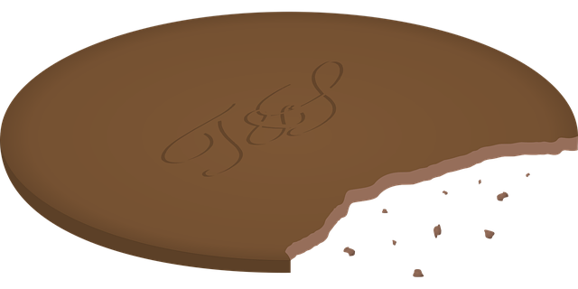 Free cookie bitten brown vector