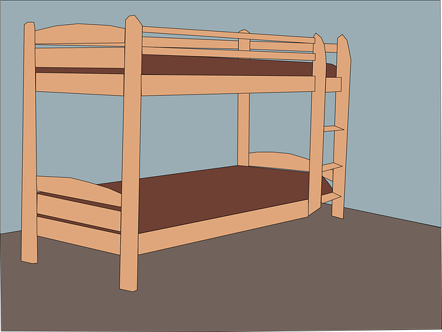 Free bed double furniture illustration