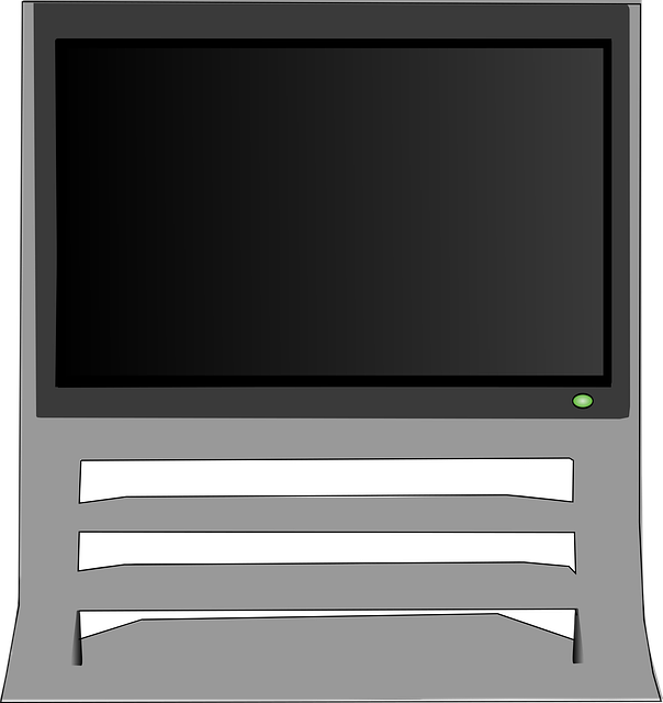 Free television plasma tv vector